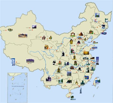 mapa turistico de china.